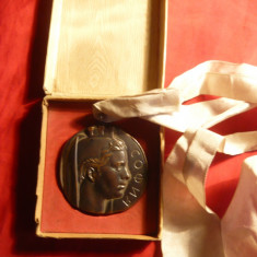 Medalia FISU - Universiada Sofia 1961 , cu panglica , cutie originala , bronz