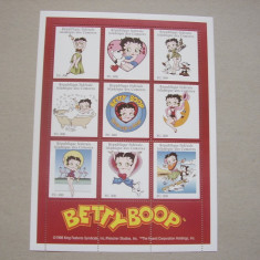 Comore 1999 desene animate Betty Boop MI 1691-1700 klb.+bloc MNH w11