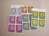 Elvetia 1961 flori MI 742-746 bloc de 4 MNH w11