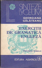 georgiana galateanu - exercitii de gramatica engleza - timpurile verbale foto