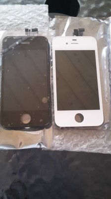 LCD IPHONE 4 4S ORIGINALE / ALBE NEGRE / FOLIE ECRAN / ECRAN DISPLAY GEAM foto