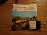 TRANS - EUROP - EXPRESS &quot;Rheingold&quot; - catalog, 35 p., lb. germana, engleza