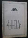 Program de opera - Opera Romana-1985 / Lucia di Lammermoor de Donizetti