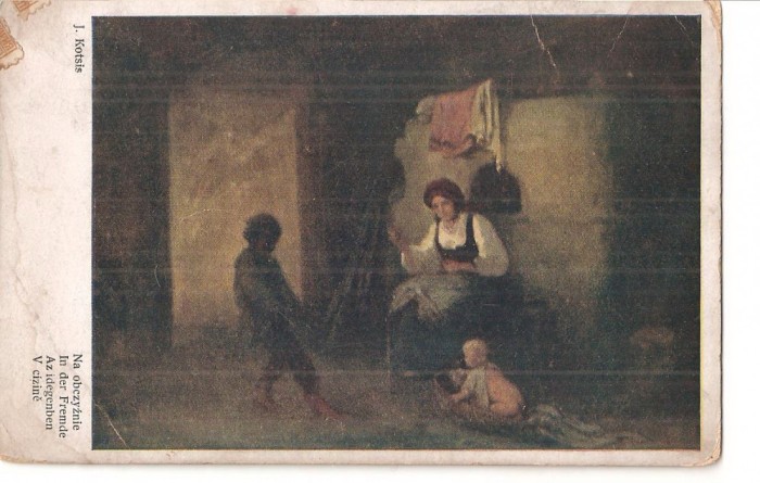 CPI (B5221) CARTE POSTALA - J. KOTSIS, CIRCULATA, 1921, STAMPILE, TIMBRU