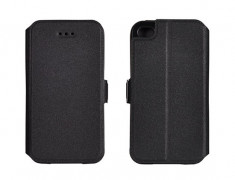 Husa iPhone 4 4S Flip Case Inchidere Magnetica Black foto