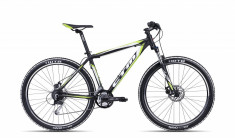 Bicicleta CTM Quadra 2.0 negru/verde mat,cadru 18&amp;quot; foto