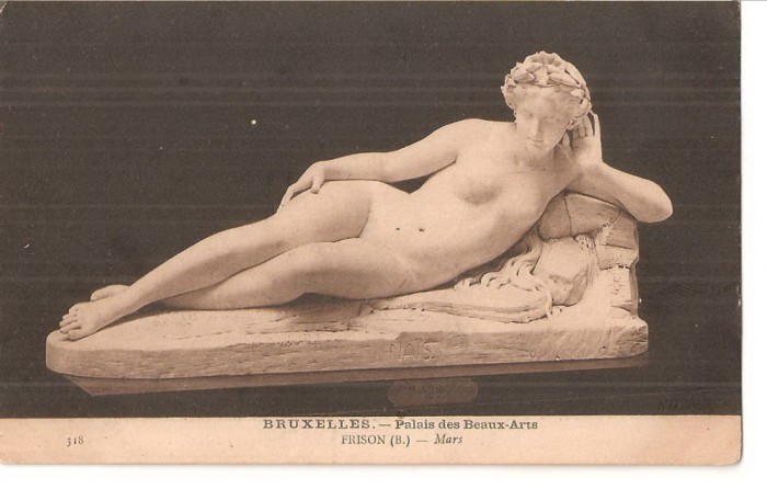 CPI (B5225) CARTE POSTALA - BRUXELLES. PALATUL ARTELOR FRUMOASE, FRISON - MARS