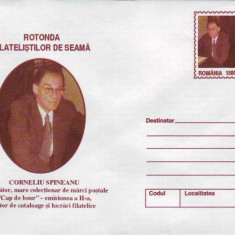Aniversari, Filatelist Corneliu Spineanu, intreg postal necirculat, 1999