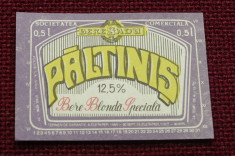 Eticheta de bere / Bere Paltinis - perioada anilor 90 ! foto