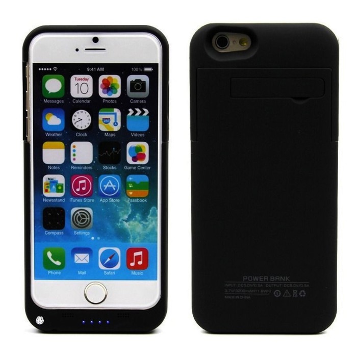 Baterie externa acumulator 3200 mah POWER BANK BLACK Iphone 6 4,7" + folie foto mare Baterie externa acumulator 3200 mah POWER BANK BLACK Iphone 6 4,7" + folie foto mare