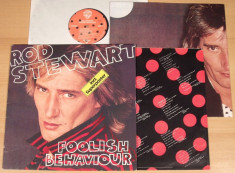 Rod Stewart - Foolish behaviour (1980, WEA) + poster Disc vinil album original foto