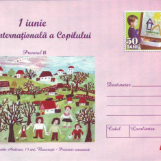 1 Iunie Ziua Internationala a Copilului, Desen, intreg postal necirculat, 2006