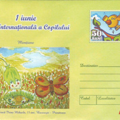1 Iunie Ziua Internationala a Copilului, Desen, intreg postal necirculat, 2006