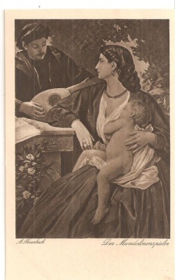 CPI (B5266) CARTE POSTALA - ANSELM FEUERBACH - DER MANDOLINENSPIELER, VERLAG foto
