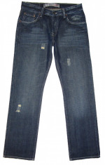 Blugi ZARA &amp;quot;RELAXED&amp;quot; - (MARIME: 32) - Talie = 84 CM / Lungime = 113 CM foto