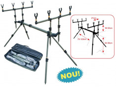 SET BARACUDA Rod pod model #4 pentru 4 lansete SI 4 Avertizori digitalI TLI 23 foto