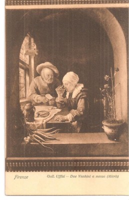 CPI (B5289) CARTE POSTALA - FLORENTA, GALERIA UFFIZI, MIERIS, DOI VECINI LA... foto
