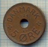 6217 MONEDA - DANEMARCA (DANMARK) - 5 ORE - ANUL 1934 -starea care se vede, Europa