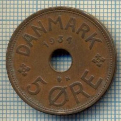 6217 MONEDA - DANEMARCA (DANMARK) - 5 ORE - ANUL 1934 -starea care se vede