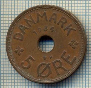6217 MONEDA - DANEMARCA (DANMARK) - 5 ORE - ANUL 1934 -starea care se vede foto