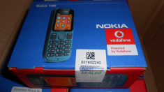 NOKIA 100,NOU,ORIGINAL,codat vodaf sau orange ,trimit si prin posta cu verificar foto