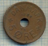 6216 MONEDA - DANEMARCA (DANMARK) - 5 ORE - ANUL 1934 -starea care se vede, Europa