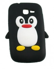 Husa silicon - pinguin / Samsung / S7390 Galaxy Trend Lite - negru foto