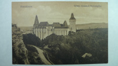 HUNEDOARA - CETATEA ( CASTELUL ) HUNIADESTILOR - SEPIA - INCEPUTUL ANILOR 1900 foto