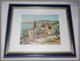 Cumpara ieftin Tablou - print acuarela - Sat micut langa mare