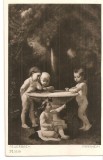 CPI (B5265) CARTE POSTALA - ANSELM FEUERBACH - COPII LA FANTANA, VERJAG, MUNCHEN, Necirculata, Printata