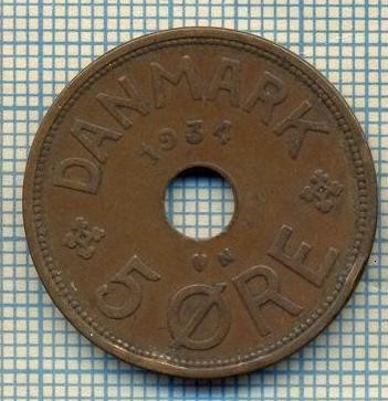 6213 MONEDA - DANEMARCA (DANMARK) - 5 ORE - ANUL 1934 -starea care se vede