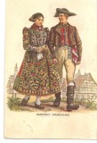 CPI (B5245) CARTE POSTALA - COSTUM POPULAR FEMEIE SI BARBAT, VERLAG, FRANKENLAND