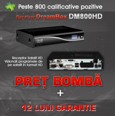 Dreambox DM800 HD Sim 2.10 SSL 84D ALPS M + Stick WIFI Optional 12Luni Garantie! foto