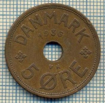 6269 MONEDA - DANEMARCA (DANMARK) - 5 ORE - ANUL 1936 -starea care se vede foto