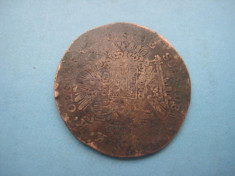 Moneda Austria 1-2 kreutzer 1851-B bronz uzat. foto
