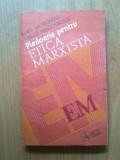 N3 Emil Moroianu, Vasile Macoviciuc - PLEDOARIE PENTRU ETICA MARXISTA