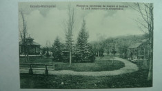 OCNA MURES - PARCUL CU PAVILIONUL DE MUZICA SI BERARIA - INCEPUT DE 1900 foto