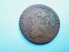 Moneda Austria 3 kreuzer 1800-3-bronz. foto