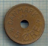 6264 MONEDA - DANEMARCA (DANMARK) - 5 ORE - ANUL 1936 -starea care se vede, Europa