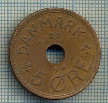 6264 MONEDA - DANEMARCA (DANMARK) - 5 ORE - ANUL 1936 -starea care se vede foto