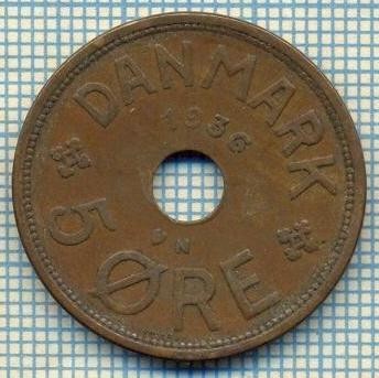 6261 MONEDA - DANEMARCA (DANMARK) - 5 ORE - ANUL 1936 -starea care se vede