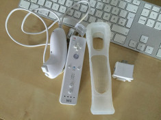 Controller telecomanda consola Wii Wi U ORIGINALA motion plus Nunchuk silicon foto