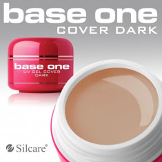 gel uv Polonia Base One Silcare ORIGINAL, camuflaj Cover Dark 50 ml