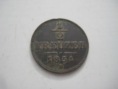 Moneda Austria-1_1kreutzer 1851-b-bronz. foto