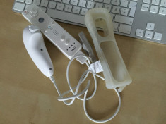 Controller telecomanda consola jocuri Wii Wi U ORIGINALA Nunchuk husa silicon foto