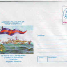 Expozitie Filatelica, Vapoare, intreg postal necirculat, 1998