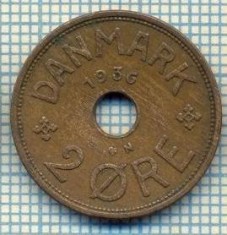 6239 MONEDA - DANEMARCA (DANMARK) - 2 ORE - ANUL 1936 -starea care se vede