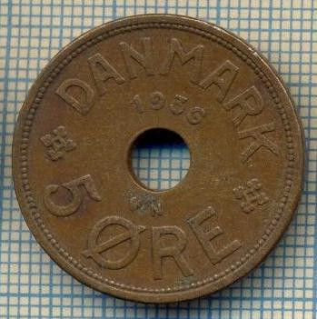 6266 MONEDA - DANEMARCA (DANMARK) - 5 ORE - ANUL 1936 -starea care se vede