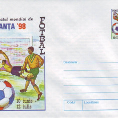 Sport, Campionatul Mondial de Fotbal Franta 1998, intreg postal necirculat