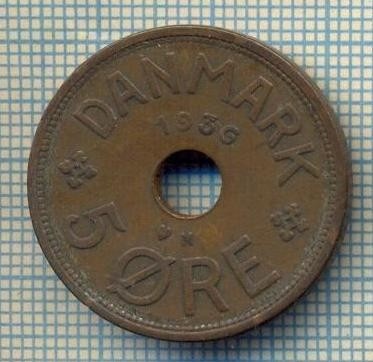 6259 MONEDA - DANEMARCA (DANMARK) - 5 ORE - ANUL 1936 -starea care se vede foto